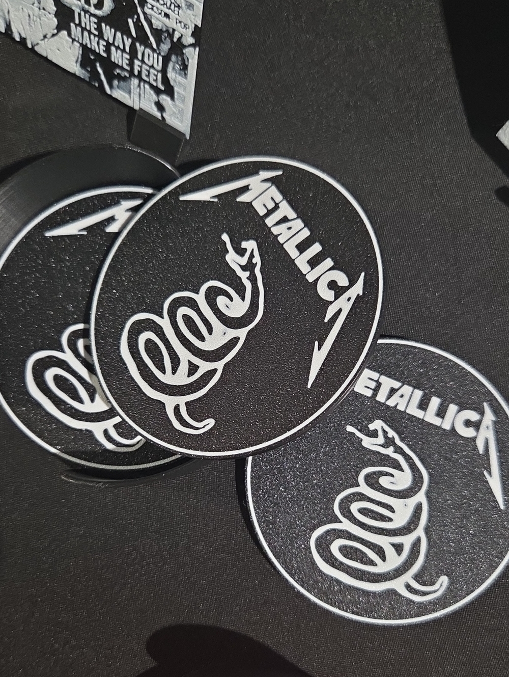 Metallica Black Coaster Set